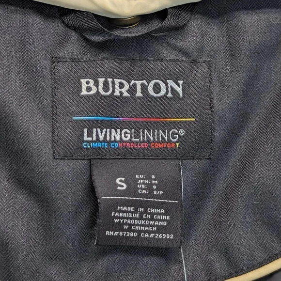 NWT Burton Hazelton Sherpa Collar Coat in Black Size Small - Picture 5 of 10